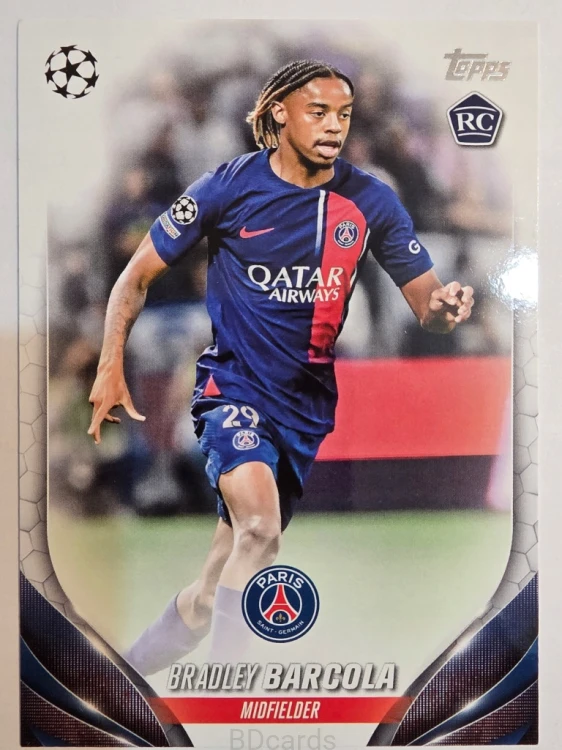 2023-24 Topps UCC Bradley Barcola PSG /A
