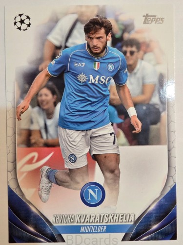 2023-24 Topps UCC Natan Khvicha Kvaratskhelia Napoli /A