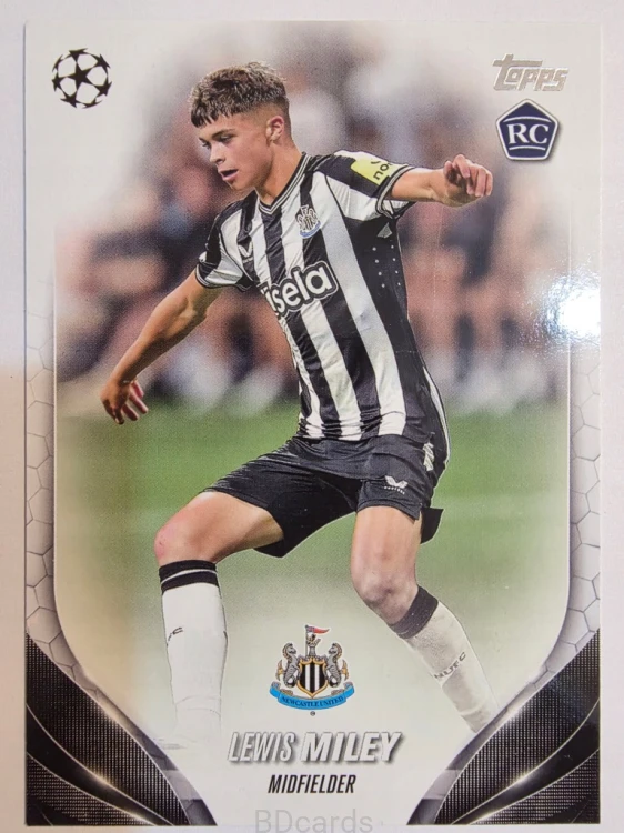 2023-24 Topps UCC Lewis Miley Newcastle United /A