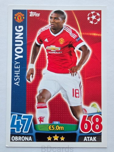 2015-16 Topps Champions League Young Manchester United /NN5