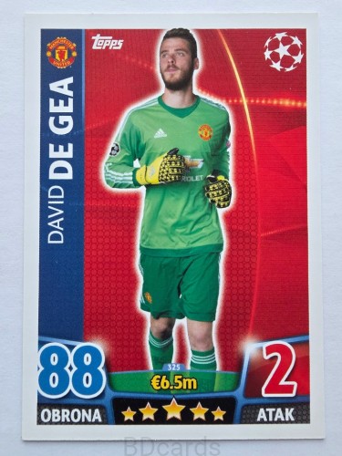 2015-16 Topps Champions League De Gea Manchester United /NN5
