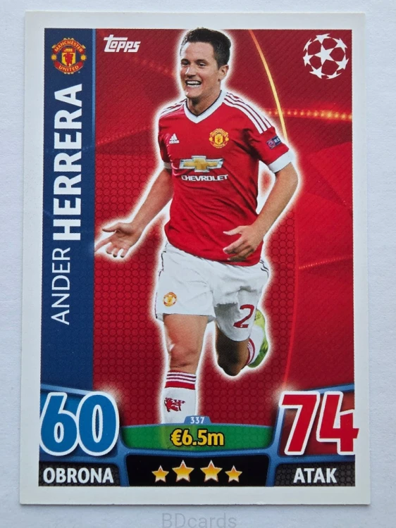 2015-16 Topps Champions League Herrera Manchester United /NN4