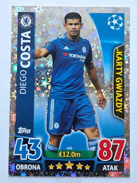 2015-16 Topps Champions League Costa Chelsea /NN4