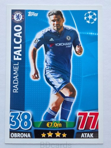 2015-16 Topps Champions League Falcao Chelsea /NN4