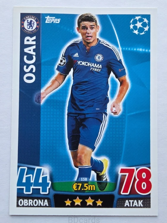 2015-16 Topps Champions League Oscar Chelsea /NN4
