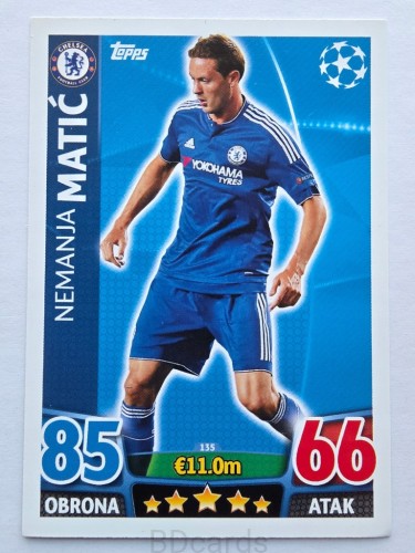 2015-16 Topps Champions League Matic Chelsea /NN3