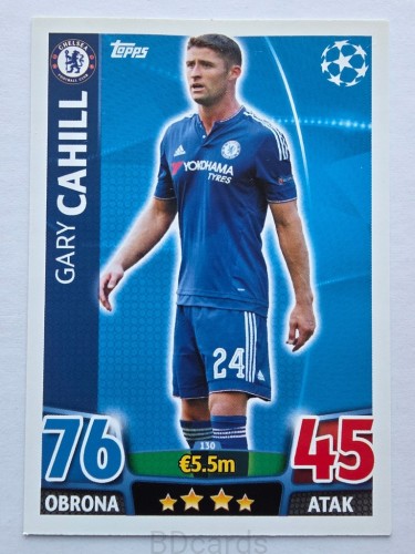 2015-16 Topps Champions League Gary Cahill Chelsea /NN3