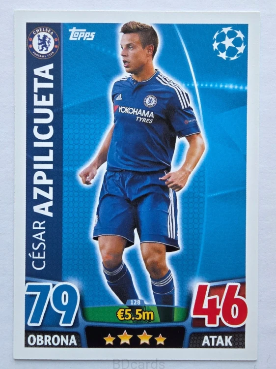 2015-16 Topps Champions League Azpilicueta Chelsea /NN3