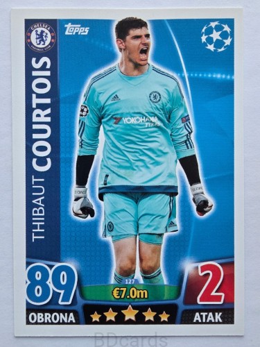 2015-16 Topps Champions League Courtois Chelsea /NN3