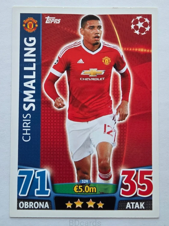 2015-16 Topps Champions League Smalling Manchester United /NN6