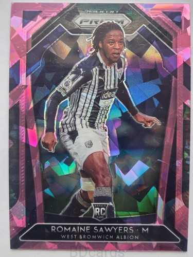 2020-21 Panini Prizm EPL Romaine Sawyers West Brom Pink/A