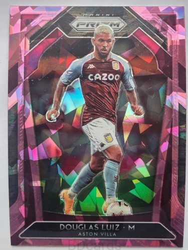 2020-21 Panini Prizm EPL Douglas Luiz Aston Villa Pink /A