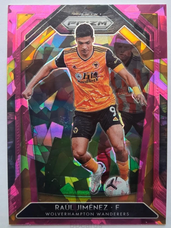 2020-21 Panini Prizm EPL Aaron Raul Jimenez Wolverhampton Pink /A