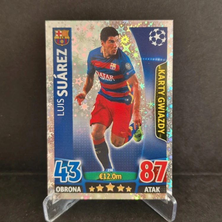 2015-16 TOPPS Champions League Suarez FC Barcelona /TP2