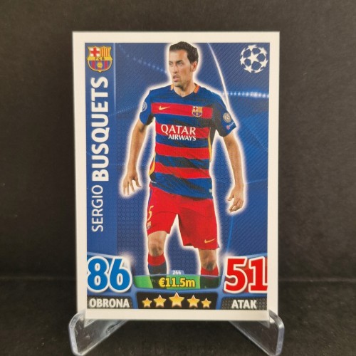 2015-16 Topps Champions League Busquets FC Barcelona /TP2