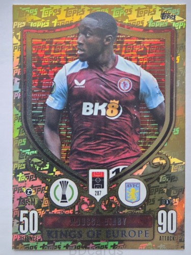 2023-24 Topps Match Attax Moussa Diaby Aston Villa Kings /A