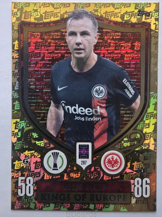 2023-24 Topps Match Attax Mario Gotze Eittracht Frankfurt Kings /A