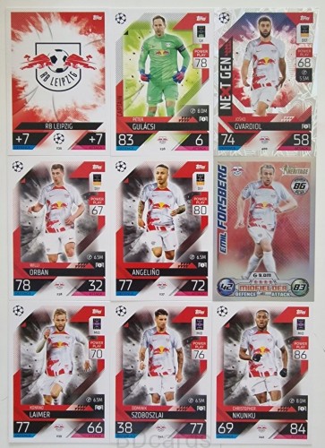 2023-24 Topps Match Attax 9 Kart Rb Leipzig Szoboszlai Gvardiol /ZY