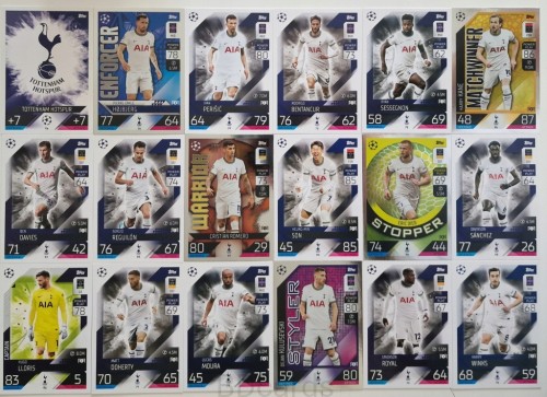 2023-24 Topps Match Attax 18 Kart Tottenham Hotspur Kane Lloris /ZY