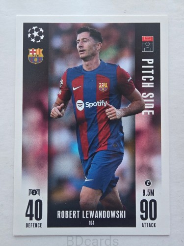 2023-24 Topps Match Attax Robert Lewandowski Fc Barcelona /F