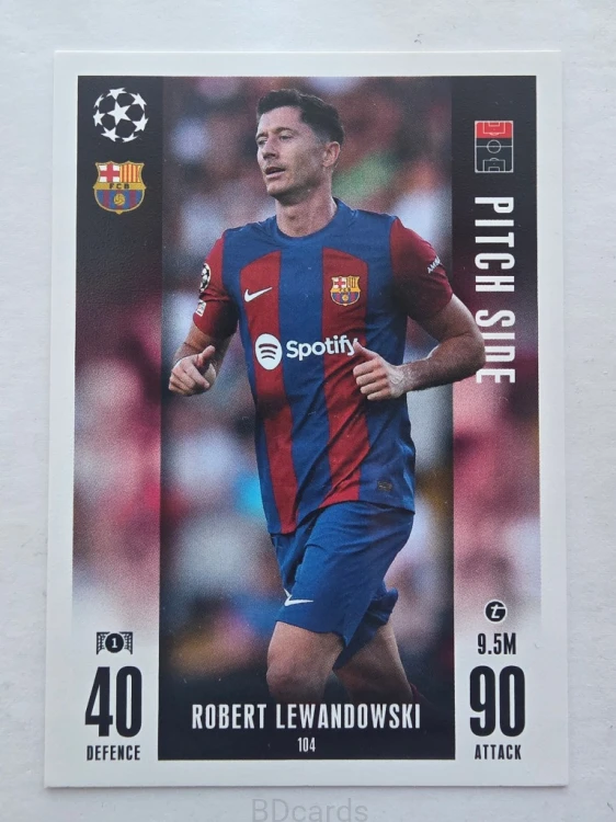 2023-24 Topps Match Attax Robert Lewandowski Fc Barcelona /F
