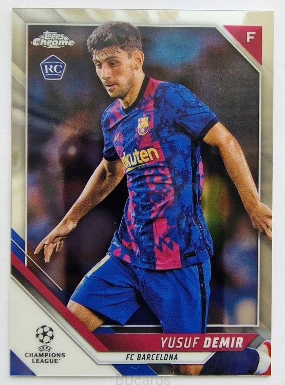 2021-22 Topps Chrome Yusuf Demir Fc Barcelona /B