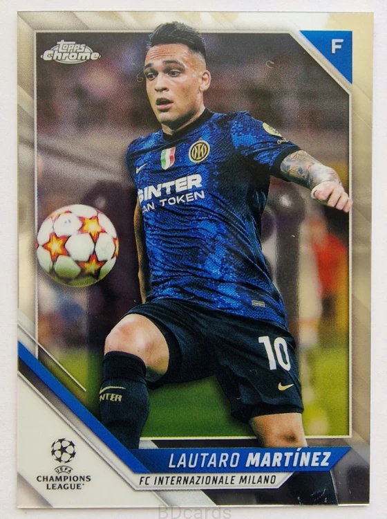 2021-22 Topps Chrome Lautaro Martinez Inter /B