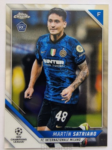 2021-22 Topps Chrome Martin Satriano Inter /B