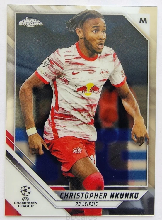 2021-22 Topps Chrome Christopher Nkunku RB Leipzig /B