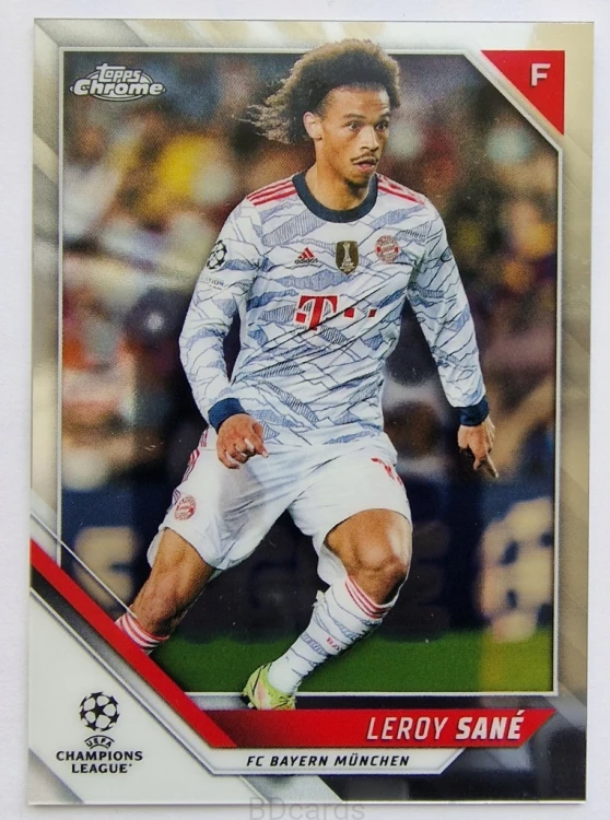 2021-22 Topps Chrome Leroy Sane Bayern Monachium /B