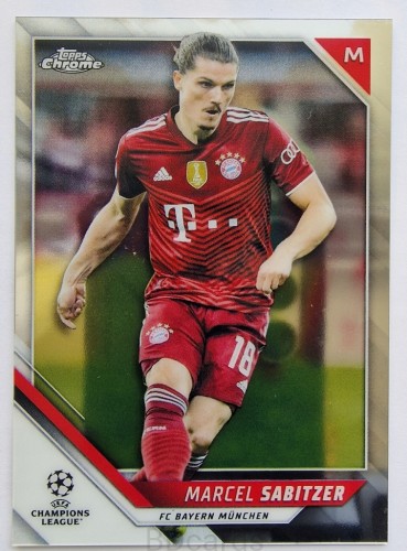 2021-22 Topps Chrome Marcel Sabitzer Bayern Monachium /B