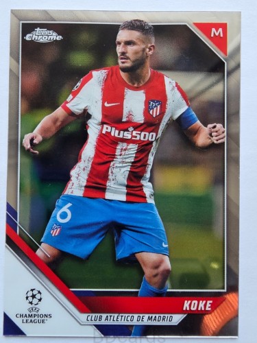 2021-22 Topps Chrome Koke Atletico Madryt /NN23