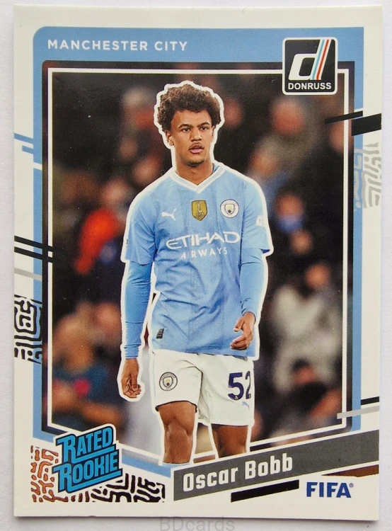 2023-24 Panini Donruss Oscar Bobb Manchester City /RU18