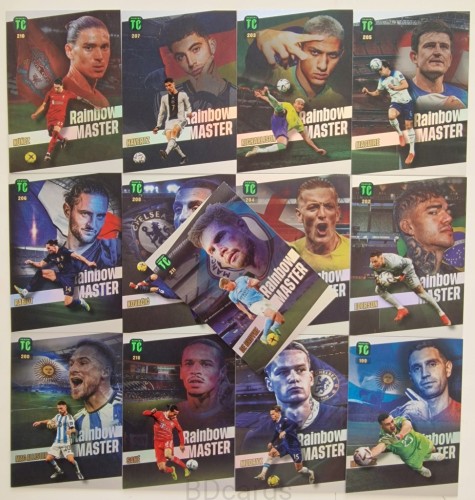 2023 Panini Top Class 13 Kart Rainbow Nunez De Bruyne Ederson Mane /ZY