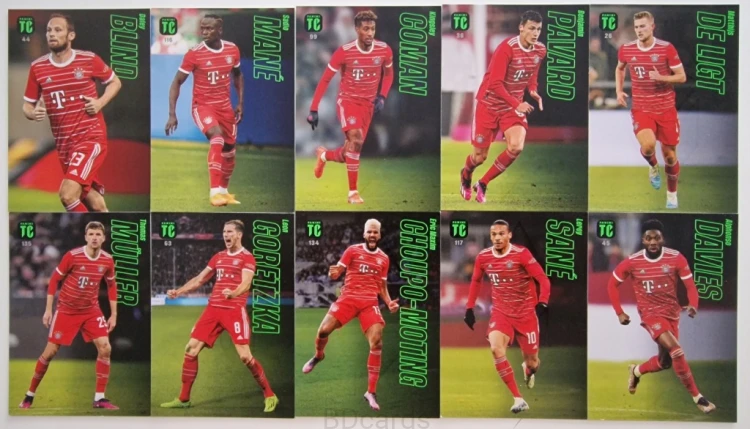 L27 Bayern Monachium 10 Kart Panini Top Class 2023 Mane Sane Muller
