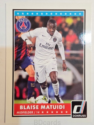 2015 Panini Donruss Soccer Blaise Matuidi PSG /A
