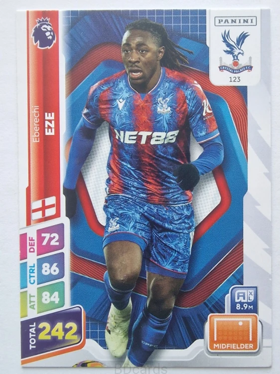 2025 Panini Premier League Eberechi Eze Crystal Palace /B