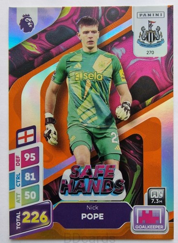 2025 Panini Premier League Nick Pope Newcastle Safe Hands /RU15