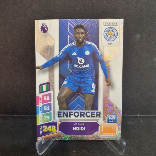 2025 Panini Premier League Wilfried Ndidi Leicester Enforcer /E68