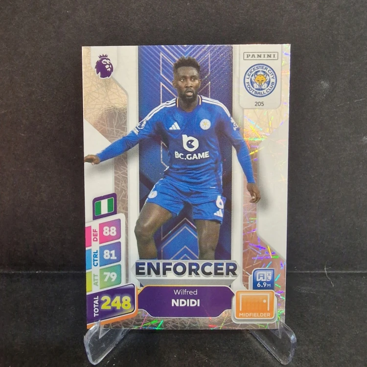 2025 Panini Premier League Wilfried Ndidi Leicester Enforcer /E68