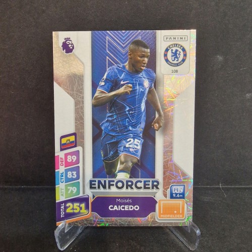 2025 Panini Premier League Moises Caicedo Chelsea Enforcer /E68