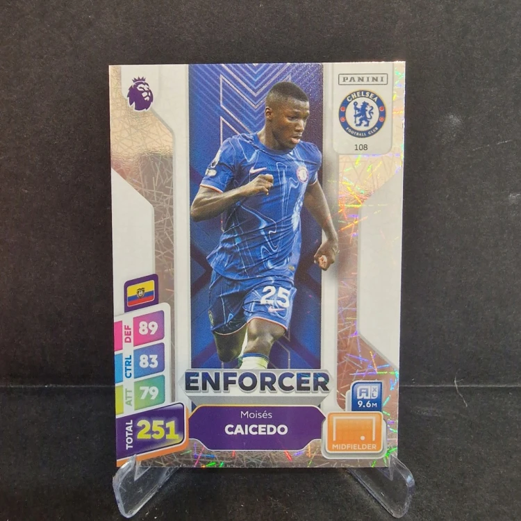 2025 Panini Premier League Moises Caicedo Chelsea Enforcer /E68