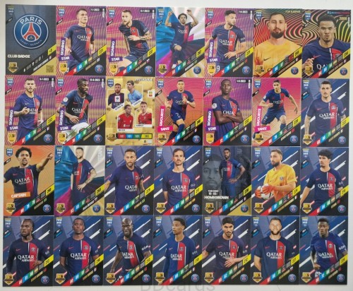 2024 Panini Fifa 365 PSG 28 Kart Mbappe Neymar Dembele Hakimi /ZY