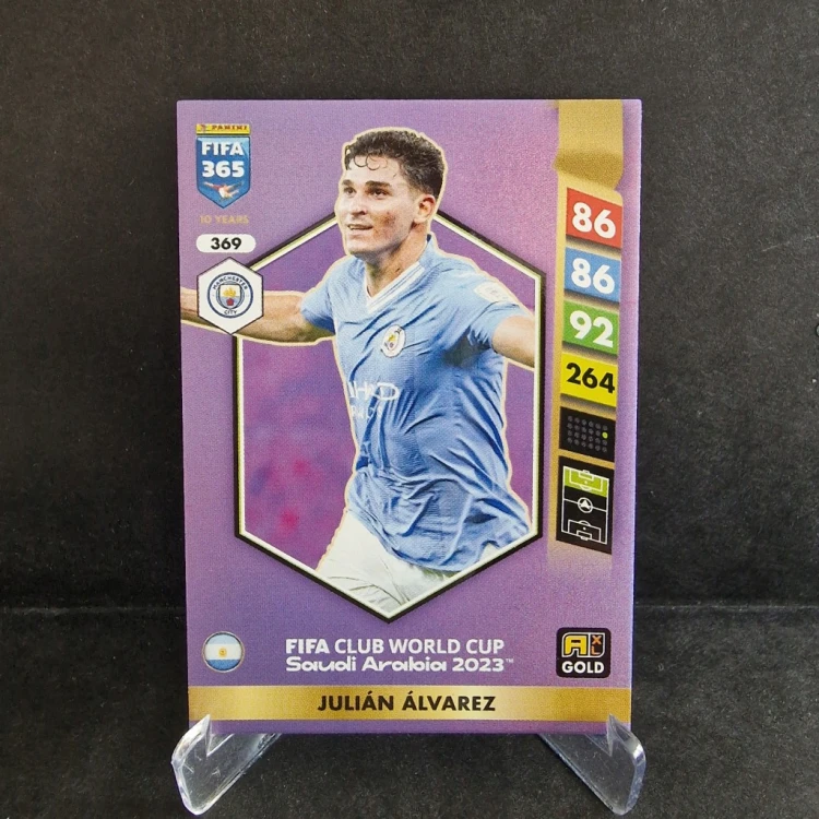 2025 Panini Fifa 365 Alvarez Manchester City FCWC Gold /FF14