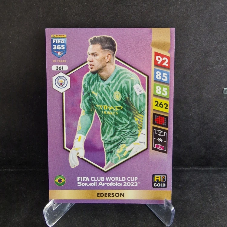 2025 Panini Fifa 365 Ederson Manchester City FCWC Gold /FF14