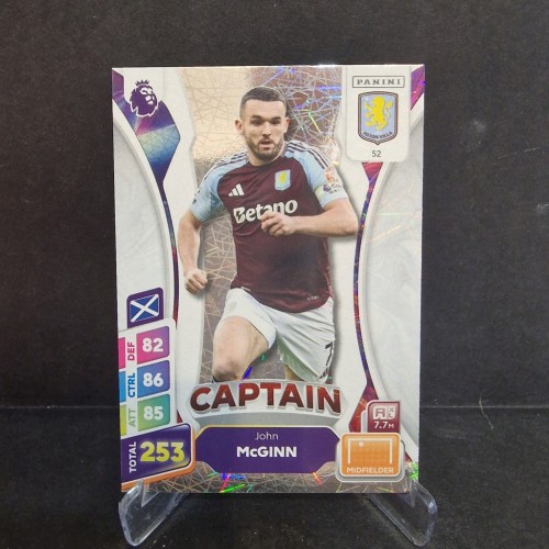 2025 Panini Premier League McGinn Aston Villa Captain /E68