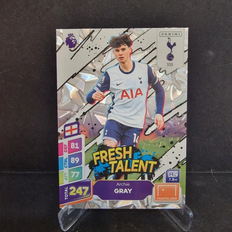 2025 Panini Premier League Archie Gray Tottenham Fresh Talent /E67