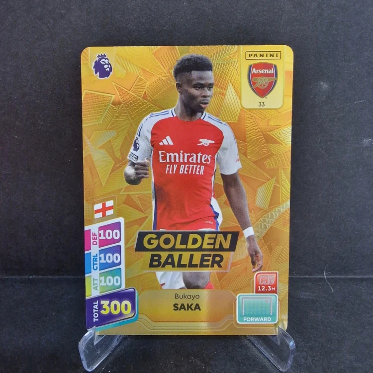 2025 Panini Premier League Bukayo Saka Golden Baller /E67