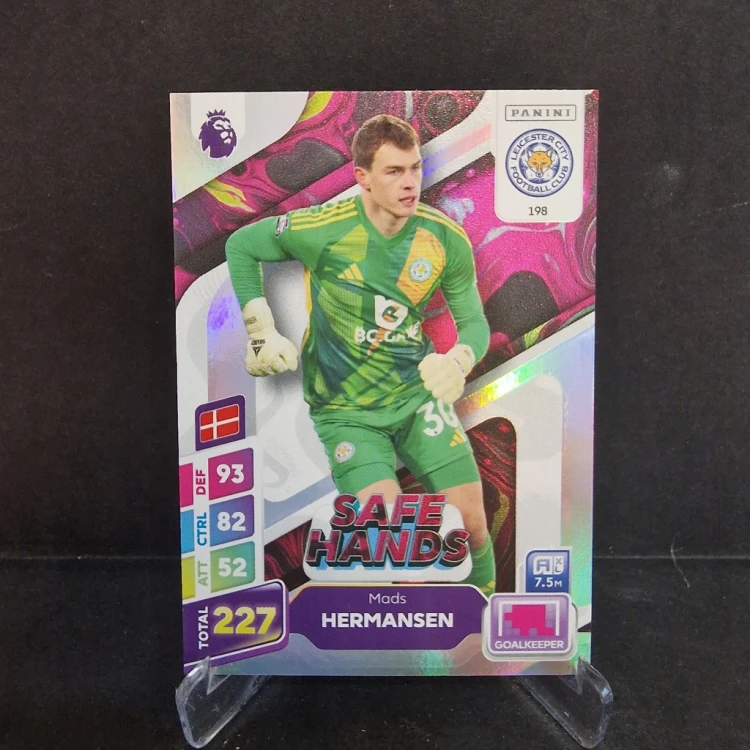2025 Panini Premier League Hermansen Leicester Save Hands /E66