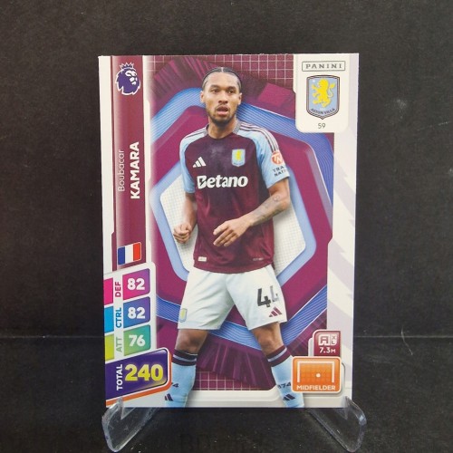 2025 Panini Premier League Boubacar Kamara Aston Villa /E65